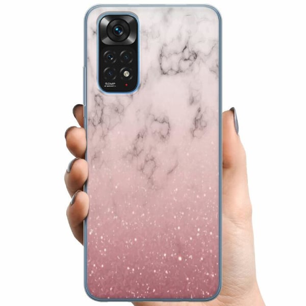Xiaomi Redmi Note 11 TPU Mobilskal Soft Pink Marble