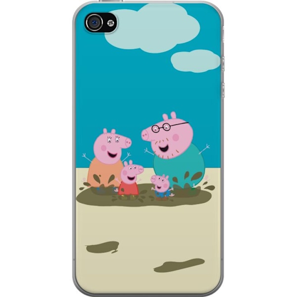 Apple iPhone 4 Genomskinligt Skal Greta Gris Familjen George L