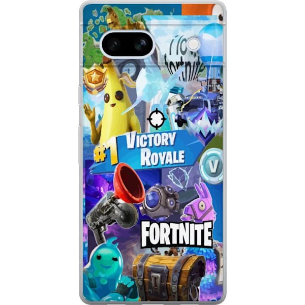 Google Pixel 7a Genomskinligt Skal Fortnite