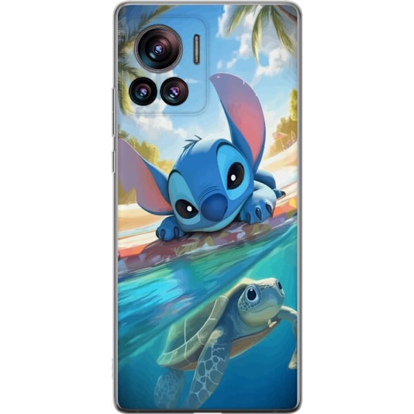 Motorola Edge 30 Ultra Läpinäkyvä kuori Stitch kilpikonnall