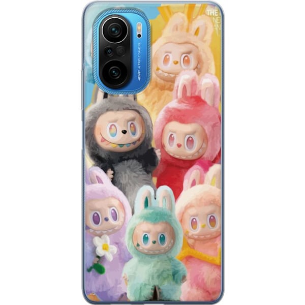 Xiaomi Poco F3 Genomskinligt Skal Labubu Sketch Style – Hand