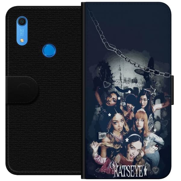 Kompatibel Tegnebogsetui til Huawei Y6s (2019) KATSEYE sort