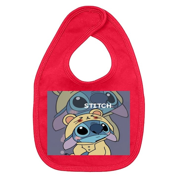 Bebis Haklapp Stitch Röd