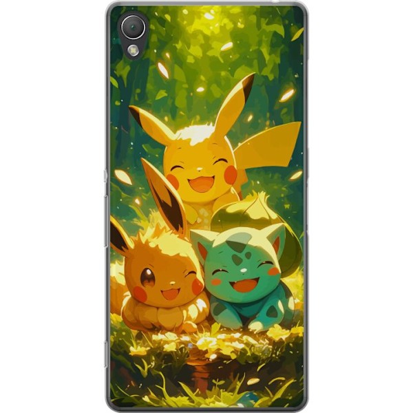 Sony Xperia Z3 Läpinäkyvä kuori Pixelmonster pelityyli - v