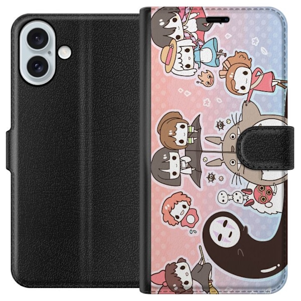 Apple iPhone 16 Plus Lompakkokotelo Kawaii