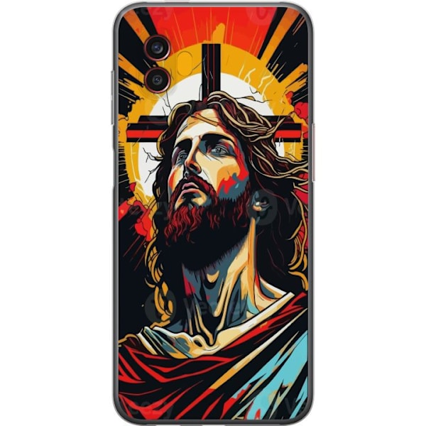 Samsung Galaxy Xcover6 Pro Gjennomsiktig deksel Jesus & Kort -