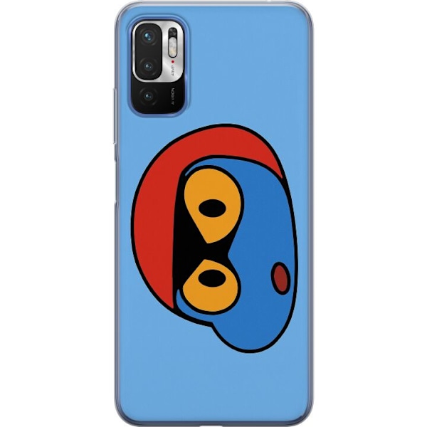 Xiaomi Redmi Note 10 5G Genomskinligt Skal Bold Bot Head