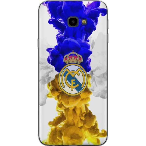 Samsung Galaxy J4+ Genomskinligt Skal Real Madrid Färger