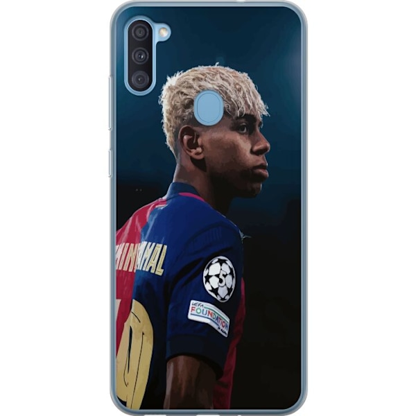 Samsung Galaxy A11 Läpinäkyvä kuori Lamine Yamal - Barcelon