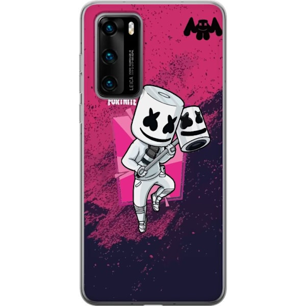 Huawei P40 Gennemsigtig cover Marshmello Fortnite Skin Emote G