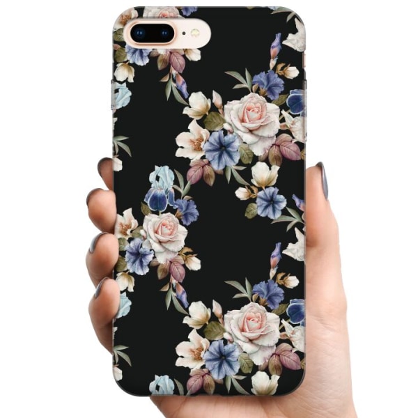 Apple iPhone 7 Plus TPU Mobilcover Blomster