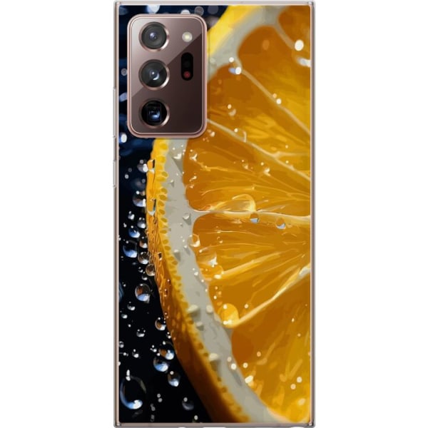 Samsung Galaxy Note20 Ultra Genomskinligt Skal Apelsin