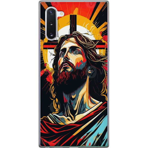 Samsung Galaxy Note10 Läpinäkyvä kuori Jeesus ja Kortti - u