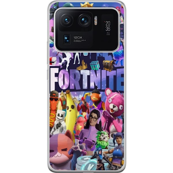 Xiaomi Mi 11 Ultra Gjennomsiktig deksel Fortnite Skins Emotes