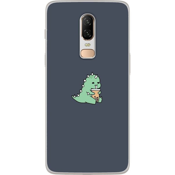 OnePlus 6 Genomskinligt Skal Dinosaurie