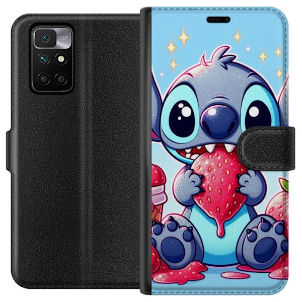 Xiaomi Redmi 10 Tegnebogsetui Strawberry Stitch