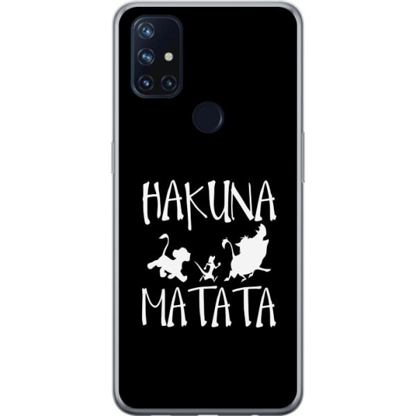 OnePlus Nord N10 5G Cover / Mobilcover - Hakuna Matata