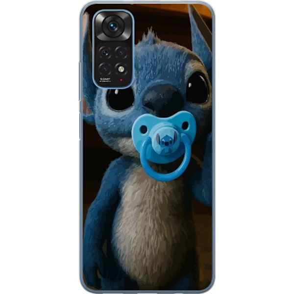 Xiaomi Redmi Note 11S Läpinäkyvä kuori Stitch & Napp - vauvateema söpöllä hahmolla