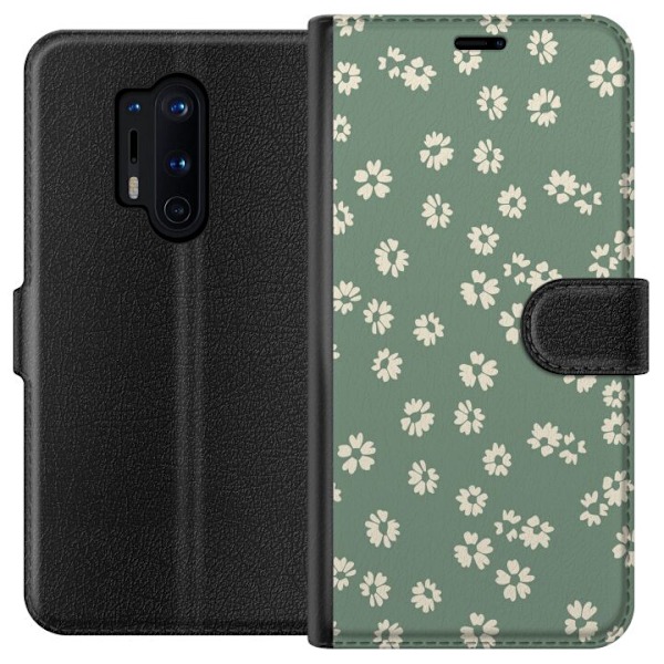 OnePlus 8 Pro Lompakkokotelo Kukkaisunelma - Värikäs Kukkakuvio