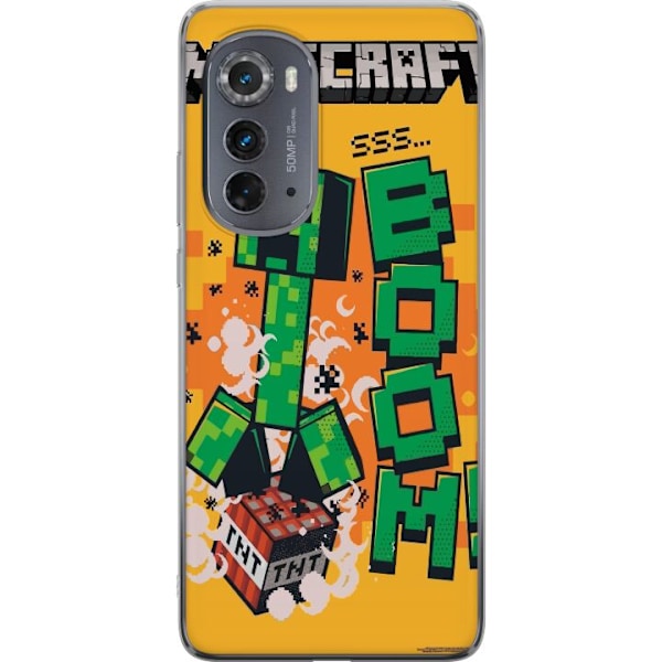 Motorola Edge (2022) Gennemsigtig cover Minecraft Boom