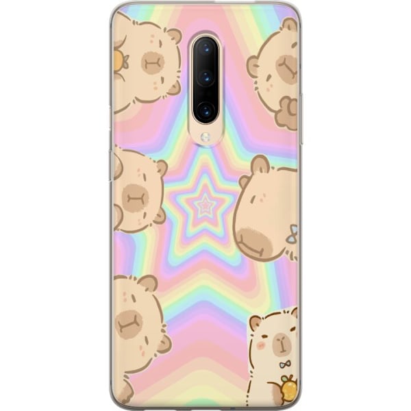 OnePlus 7 Pro Läpinäkyvä kuori Kawaii Capybara Galaxy Söp