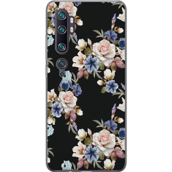 Xiaomi Mi Note 10 Pro Gennemsigtig cover Blomster