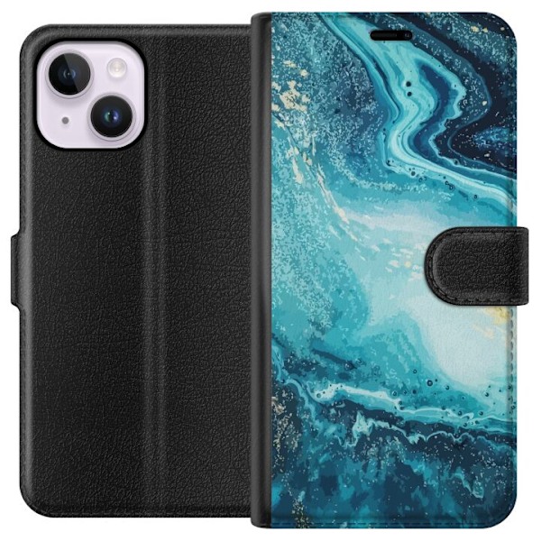 Apple iPhone 15 Plus Tegnebogsetui Kunstmønster