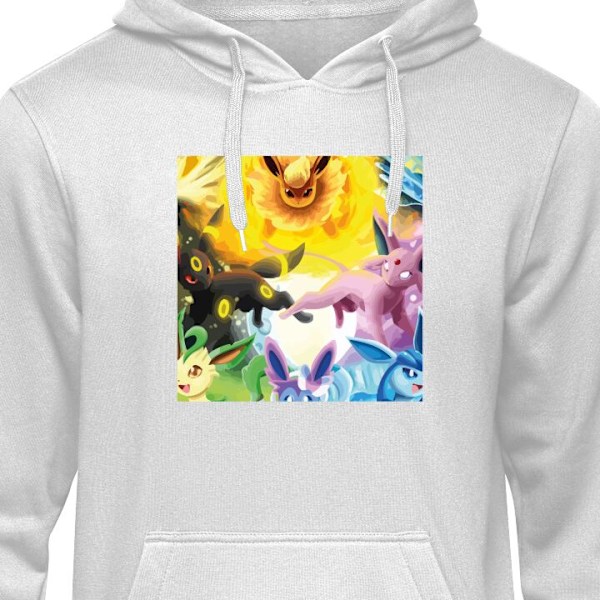 Hoodie för Vuxen | Bekväm Huvtröja Pokemon grå XXL