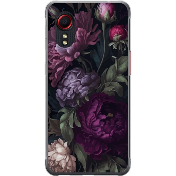 Samsung Galaxy Xcover 5 Genomskinligt Skal Blommor