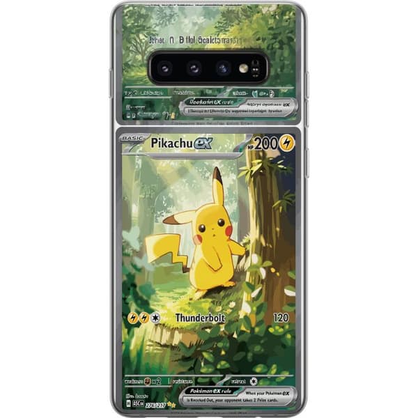 Kompatibel Mobilcover til Samsung Galaxy S10 Pikachu grøn
