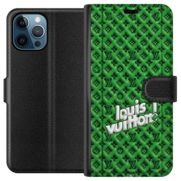 Yhteensopiva Lompakkokotelo Apple iPhone 12 Pro Max Innoitettu vihreä monogrammi logolla vihreä