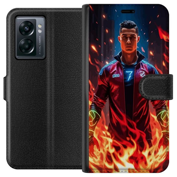 OnePlus Nord N300 Tegnebogsetui Ronaldo Inferno - fodboldhelt