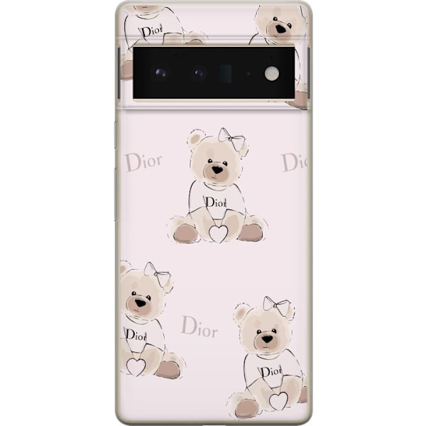 Google Pixel 6 Pro Läpinäkyvä kuori Teddy Dior Vibes - ylel