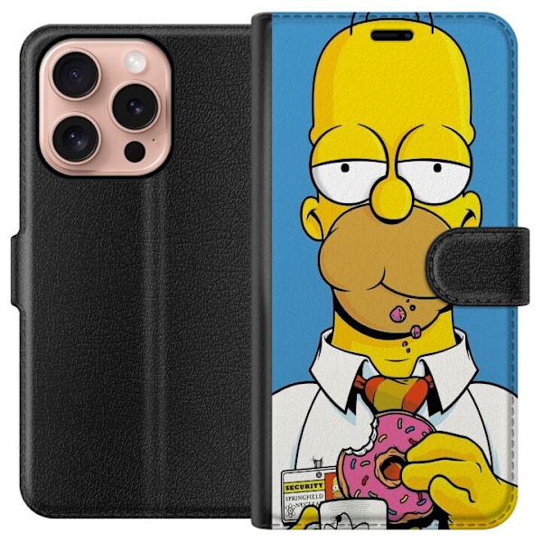 Apple iPhone 16 Pro Lompakkokotelo Homer Simpson