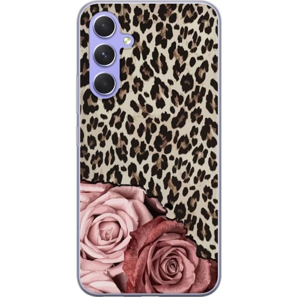 Kompatibelt Mobildeksel til Samsung Galaxy A54 Leopards Rose