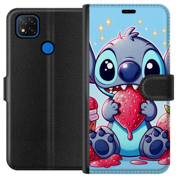 Xiaomi Redmi 9C Plånboksfodral Strawberry Stitch