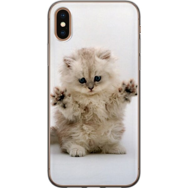 Apple iPhone XS Max Läpinäkyvä kuori Kissa