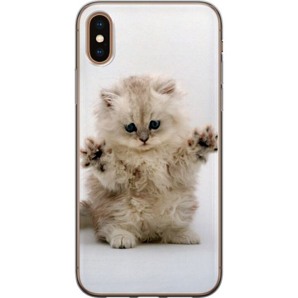 Apple iPhone XS Max Läpinäkyvä kuori Kissa