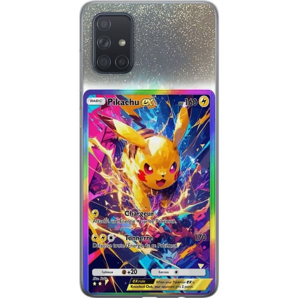 Kompatibelt Mobildeksel til Samsung Galaxy A71 Pikachu gul