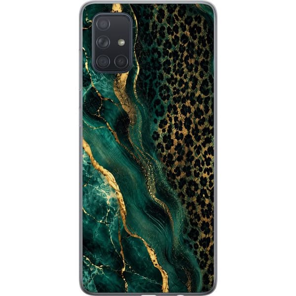 Kompatibelt Mobilskal till Samsung Galaxy A71 Emerald Wild grön