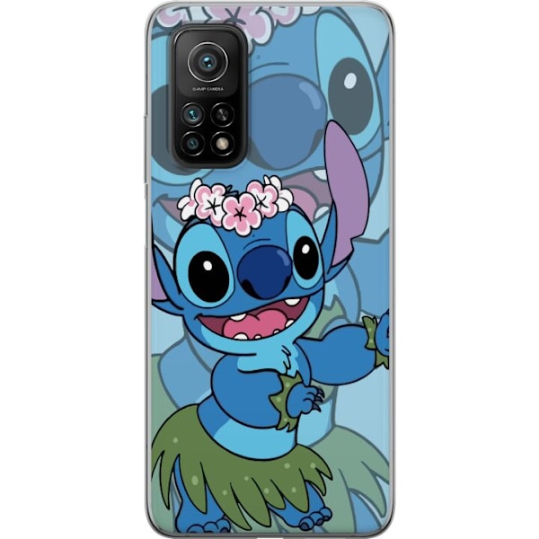 Xiaomi Mi 10T 5G Genomskinligt Skal Stitch under Stjärnorna – Magisk Anime-stil