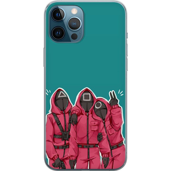Apple iPhone 12 Pro Max Läpinäkyvä kuori Squid Game Hahmot Graafinen Suunnittelu Sarjakuvasarjan Hahmot Suosittu TV-Teema Aasialainen Tyyli Jännit