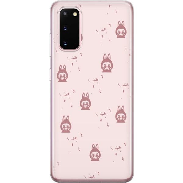 Samsung Galaxy S20 Läpinäkyvä kuori Labubu Neon Pop - Neonv