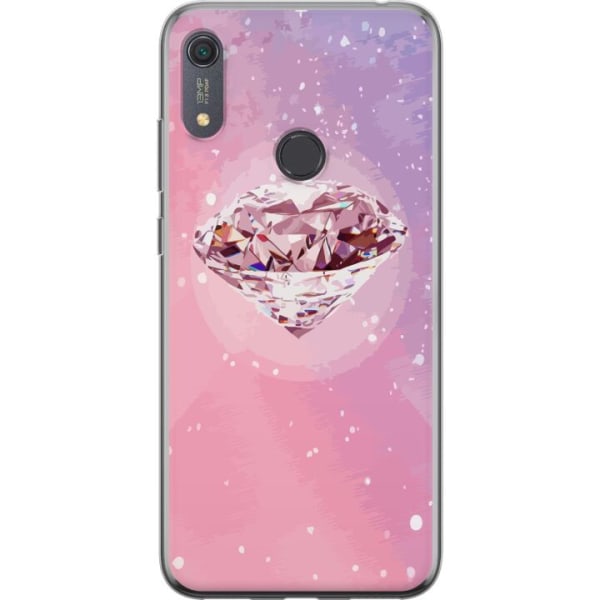 Huawei Y6s (2019) Gennemsigtig cover Glitter Diamant