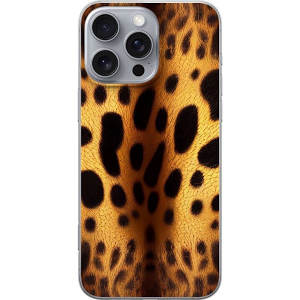 Apple iPhone 16 Pro Max Gjennomsiktig deksel Leopard