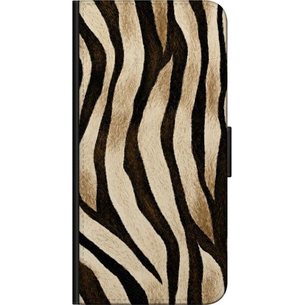 Kompatibelt Lommeboketui til OnePlus 9 Pro Savannestriper beige