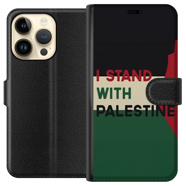 Apple iPhone 15 Pro Plånboksfodral Stand with Palestine – s
