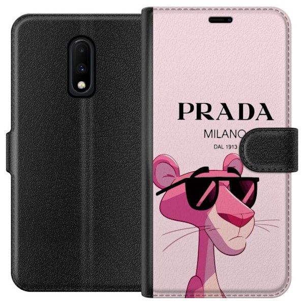 OnePlus 7 Lompakkokotelo Prada Ruusupantteri