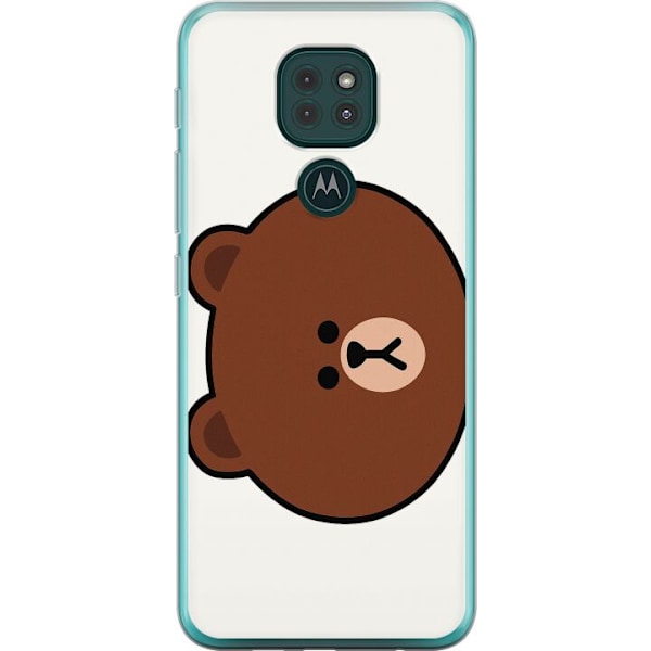 Motorola Moto G9 Play Gennemsigtig cover Rund Bjørn