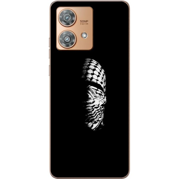 Motorola Edge 40 Neo Läpinäkyvä kuori Keffiyeh-kuviointi -